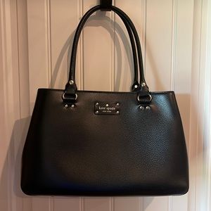 Kate Spade Elena Wellesley Leather Purse Bag Black